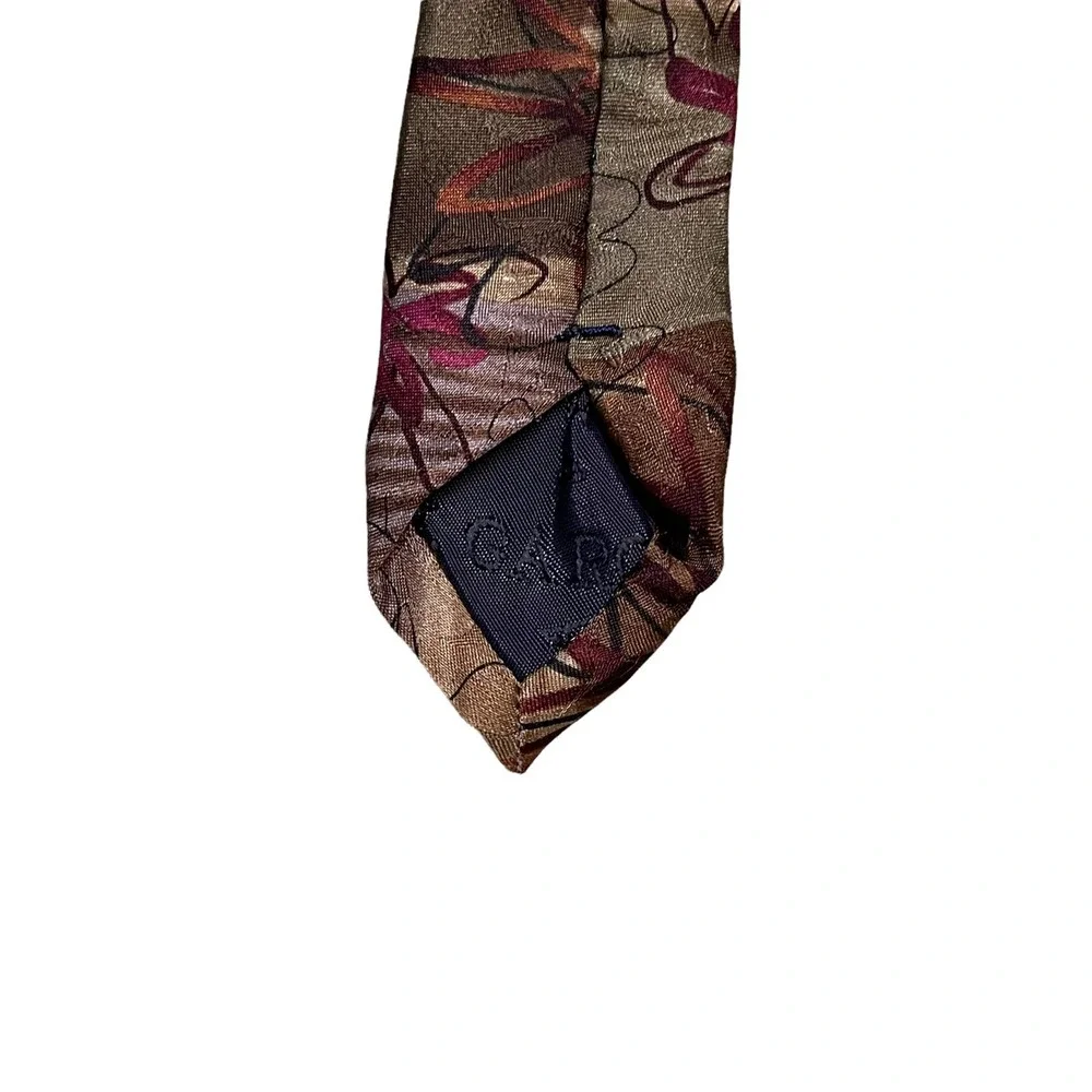 J. Garcia Mens Tie Banyan Trees Collection 14 Multi-Floral Pattern‎ Silk 60X3.75